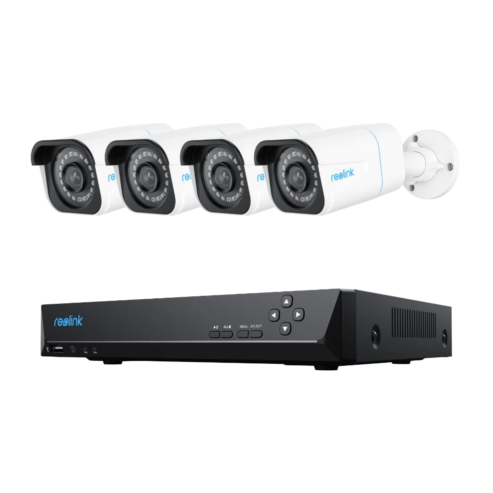 Reolink 4 Camera Set Security System (8CH 4K NVR Security System)