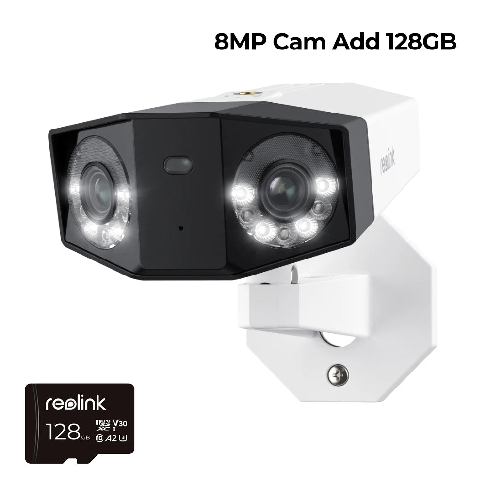 Reolink 4K UHD Dual-Lens 16MP PoE Camera with 180° Panoramic View (Duo 3 Series)