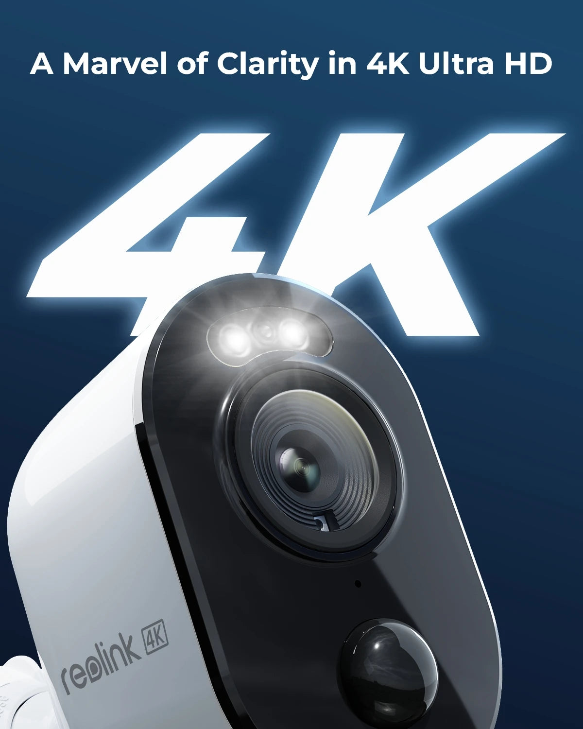 Reolink Argus 3 Ultra 4K Solar/Battery Wireless Outdoor IP Camera