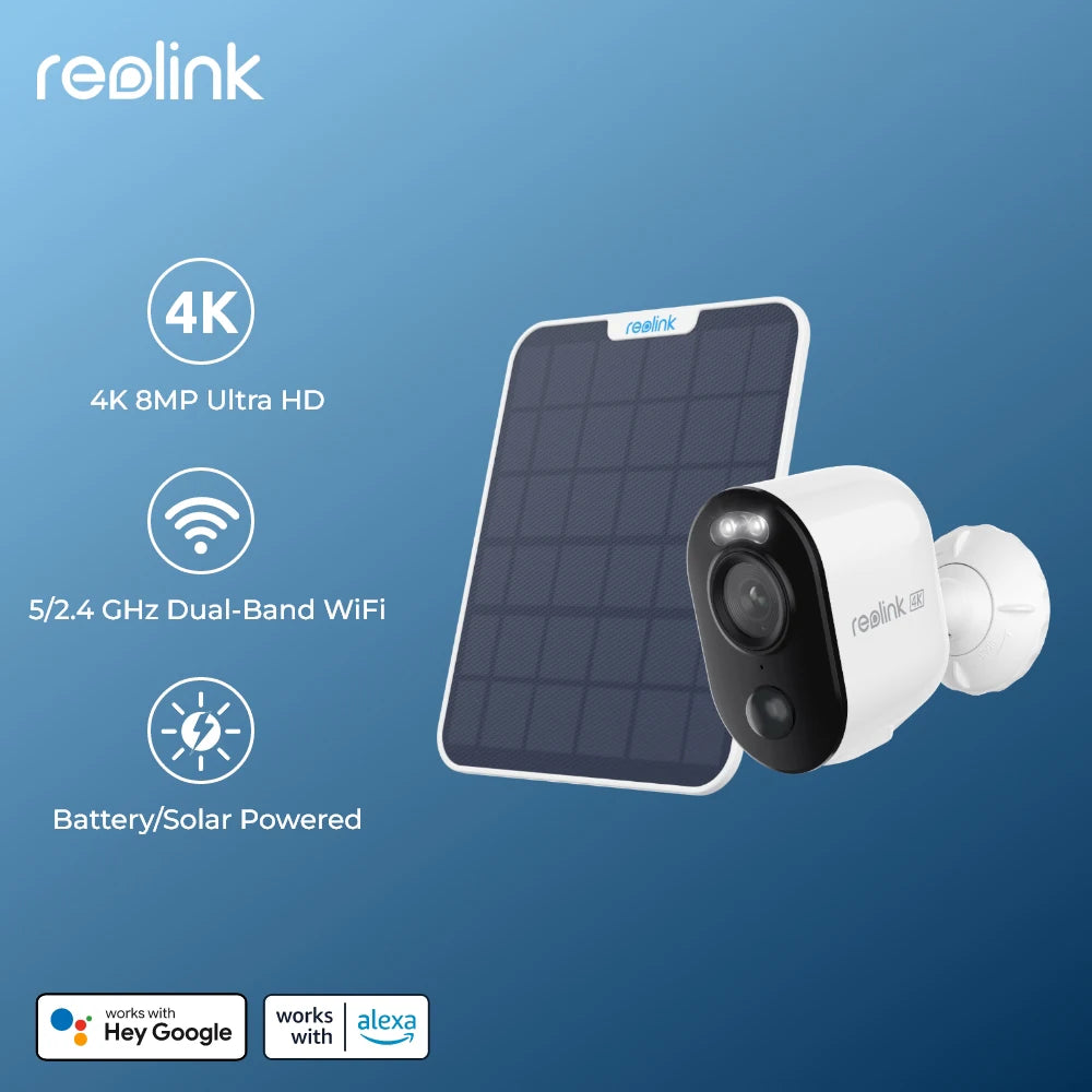 Reolink Argus 3 Ultra 4K Solar/Battery Wireless Outdoor IP Camera