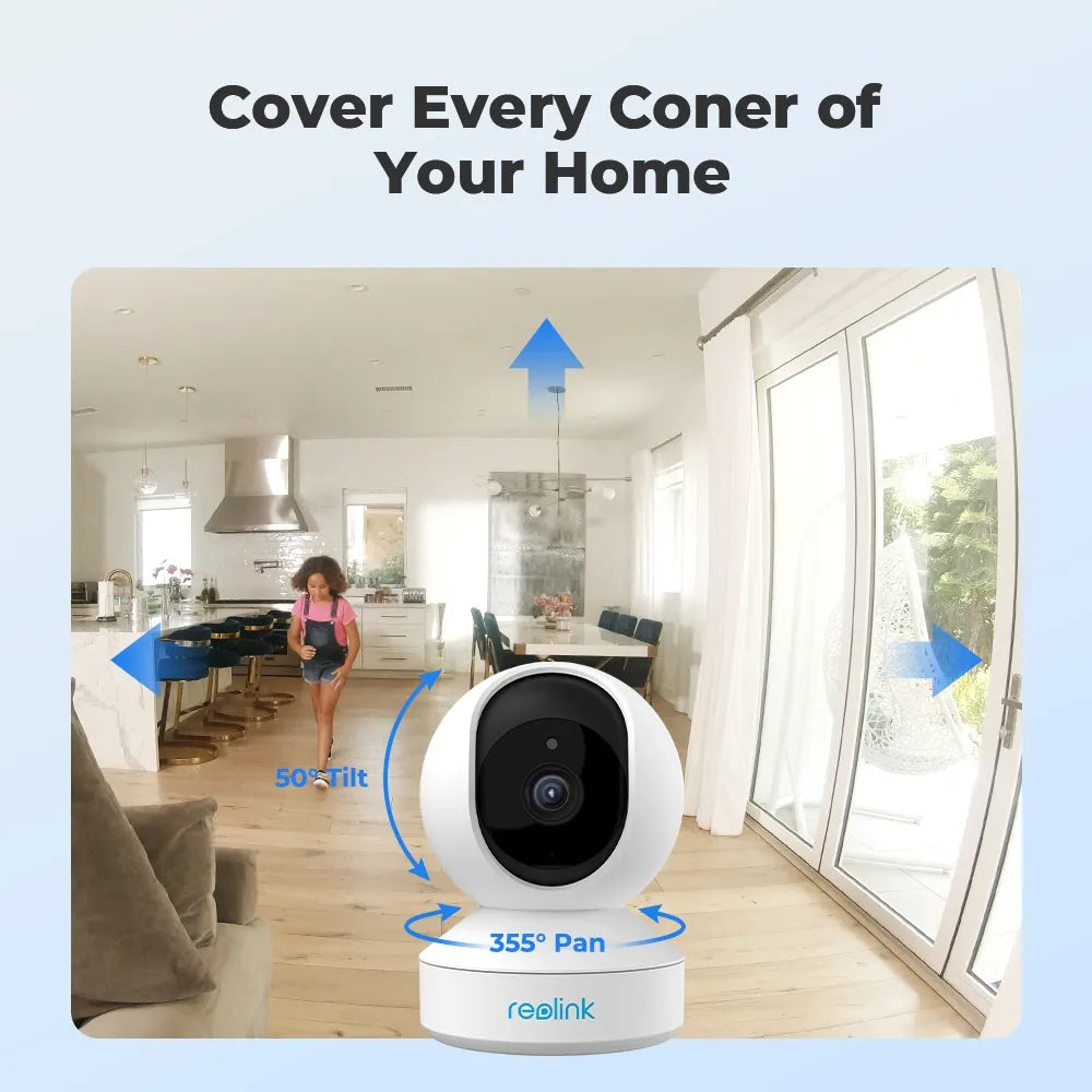 Reolink E1 Series 2K Indoor WiFi Camera with Pan/Tilt