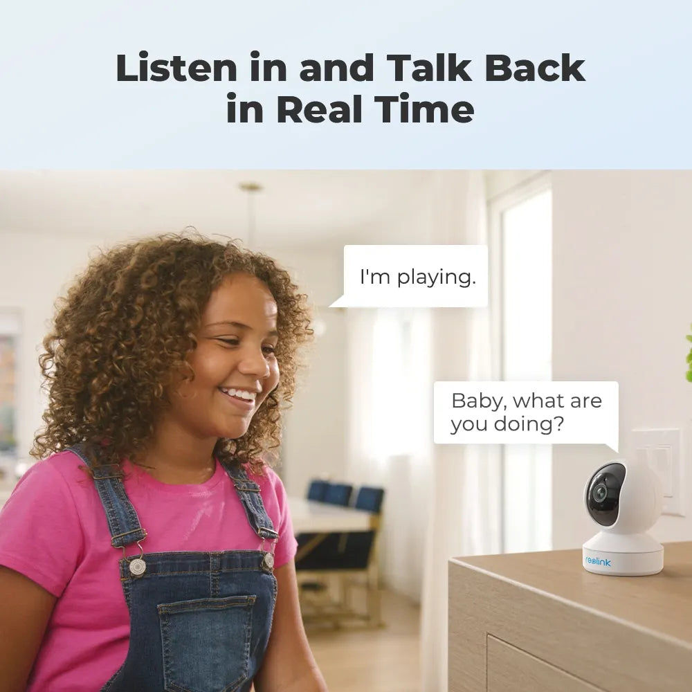Reolink E1 Series 2K Indoor WiFi Camera with Pan/Tilt