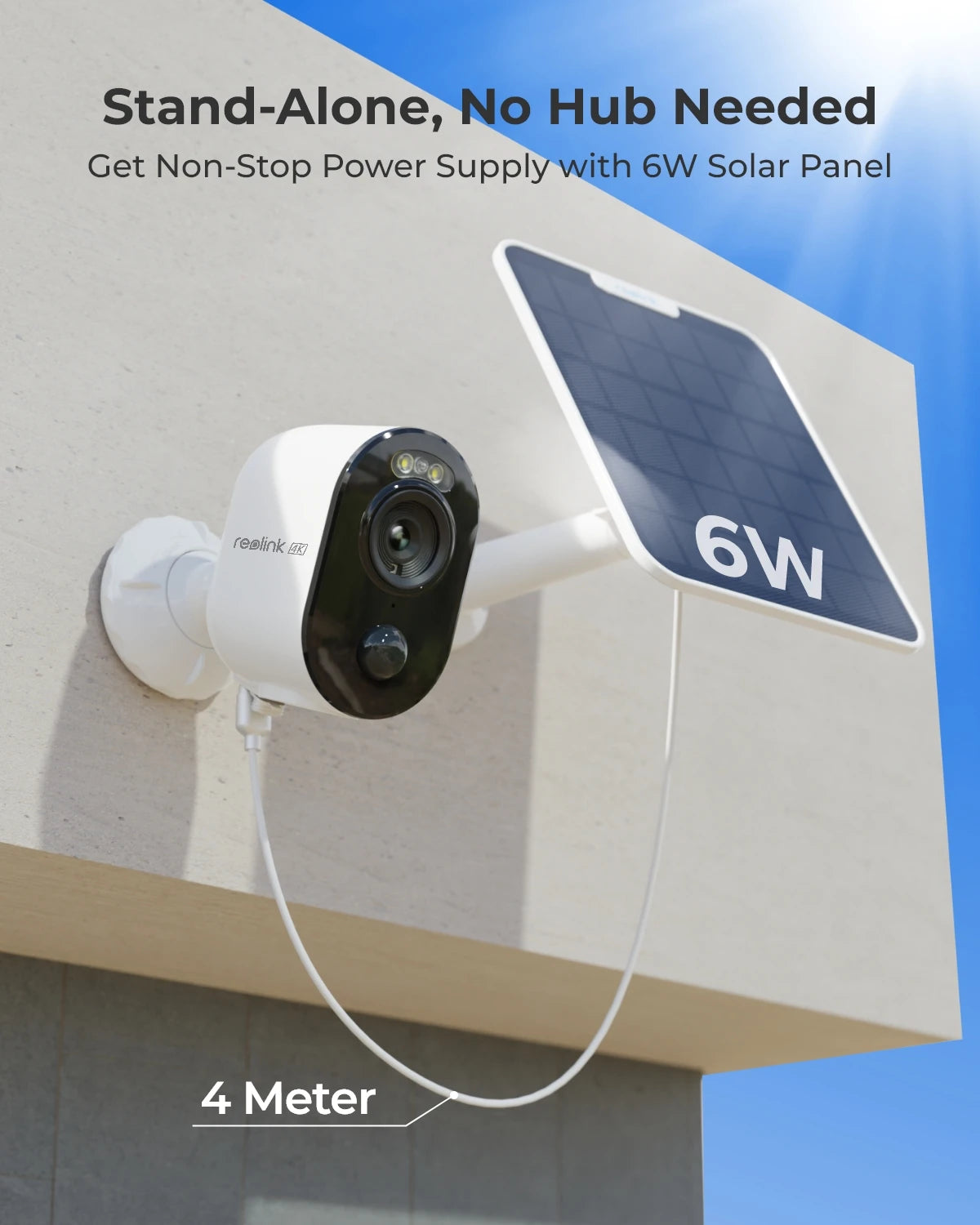 Reolink Argus 3 Ultra 4K Solar/Battery Wireless Outdoor IP Camera